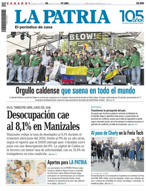 Cover of La Patria (Colombia)