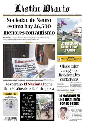Cover of Listin Diario