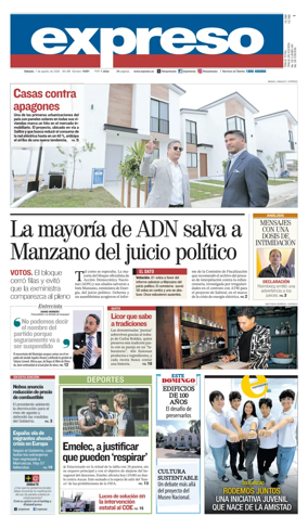 Cover of Diario Expreso
