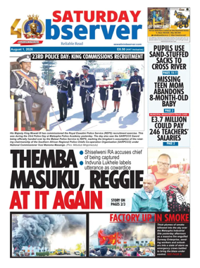 Cover of Saturday Observer (Eswatini)