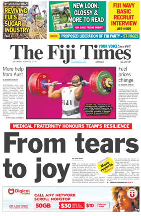 Cover of The Fiji Times