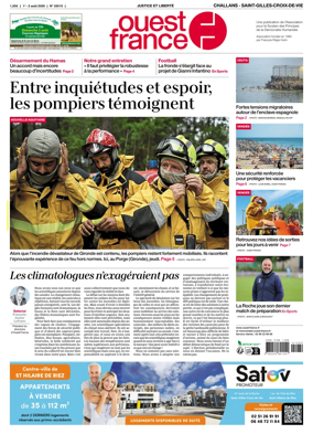 Cover of Ouest France (Challans / Saint-Gilles-Croix-de-Vie)