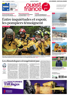 Cover of Ouest France (Les Herbiers / Montaigu)