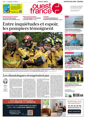 Cover of Ouest France (Nantes / Sud-Loire / Vignoble)