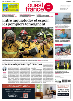 Cover of Ouest France (Nantes)