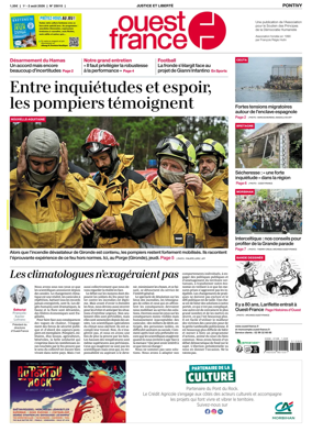 Cover of Ouest France (Pontivy)