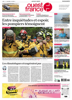 Cover of Ouest France (Pornic / Pays de Retz)