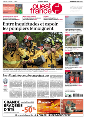 Cover of Ouest-France (Rennes Nord-Ouest)