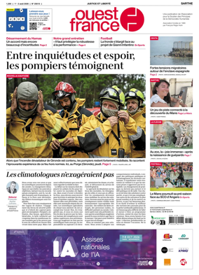 Cover of Ouest France (Sarthe)
