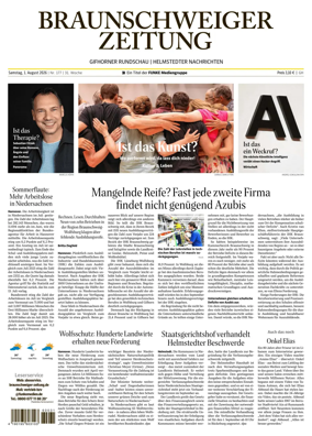 Cover of Braunschweiger Zeitung (Helmstedter Nachrichten)