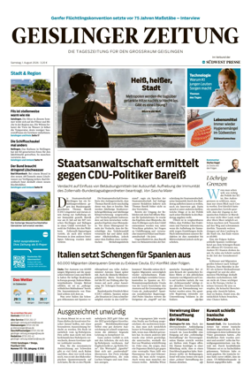 Cover of Geislinger Zeitung