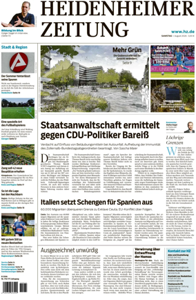 Cover of Heidenheimer Zeitung