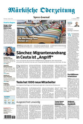 Cover of Markische Oderzeitung Spree-Journal