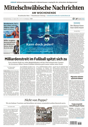 Cover of Mittelschwaebische Nachrichten
