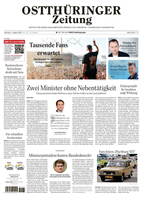 Cover of Ostthuringer Zeitung (Posneck)