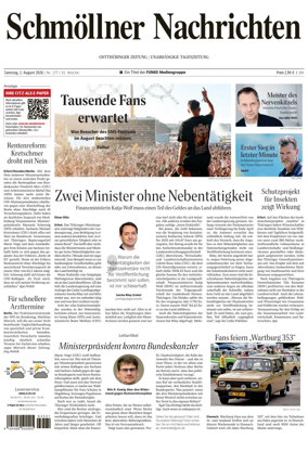 Cover of Ostthuringer Zeitung (Schmolln)