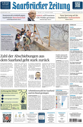 Cover of Saarbruecker Zeitung