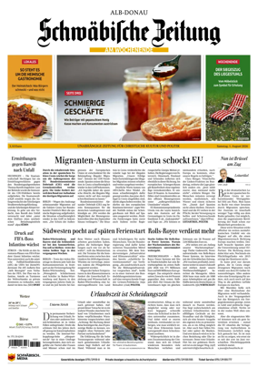 Cover of Schwabische Zeitung (Alb-Donau)