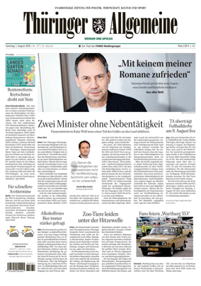 Cover of Thuringer Allgemeine (Apolda)