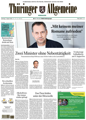 Cover of Thuringer Allgemeine (Nordhausen)