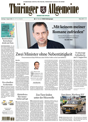 Cover of Thuringer Allgemeine (Weimar)