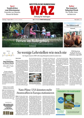 Cover of Westdeutsche Allgemeine Zeitung (Hattingen)