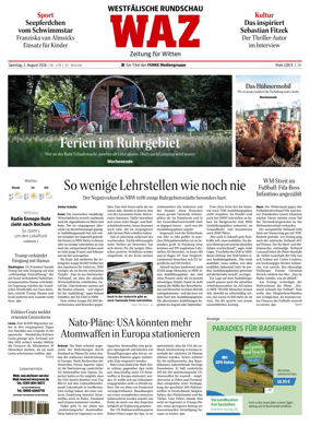 Cover of Westdeutsche Allgemeine Zeitung (Witten)