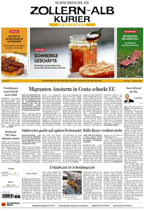 Cover of Zollern-Alb-Kurier (Balingen)
