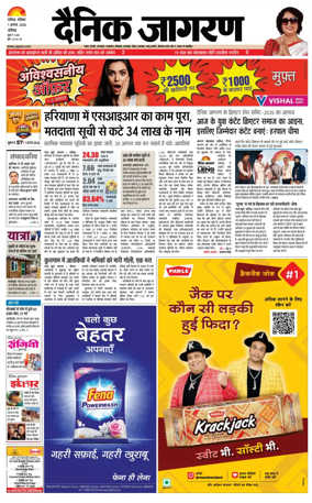 Cover of Dainik Jagran - Chandigarh