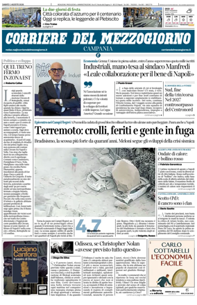 Cover of Corriere del Mezzogiorno (Campania)