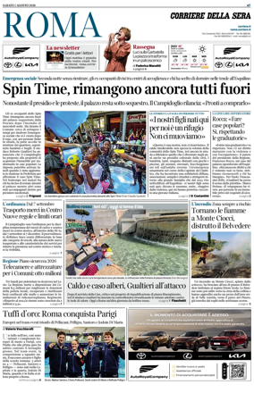 Cover of Corriere della Sera (Roma)