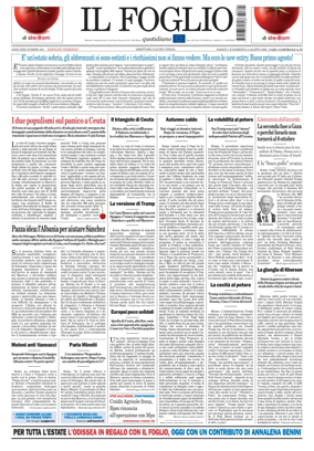 Cover of Il Foglio Quotidiano
