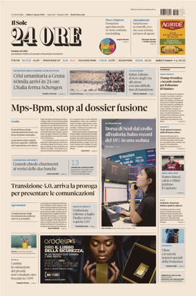 Cover of Il Sole 24 Ore