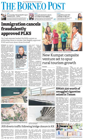 Cover of The Borneo Post (Sabah)