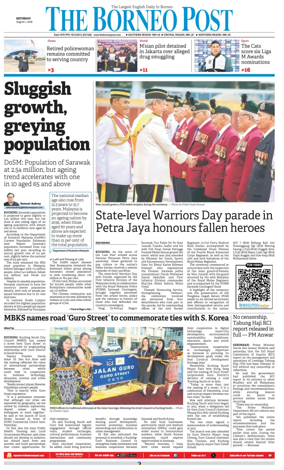 Cover of The Borneo Post (Sarawak)