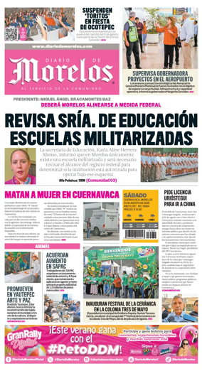 Cover of Diario de Morelos