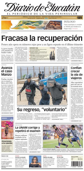 Cover of Diario de Yucatan