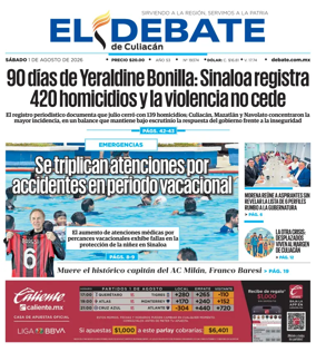 Cover of El Debate de Culiacan