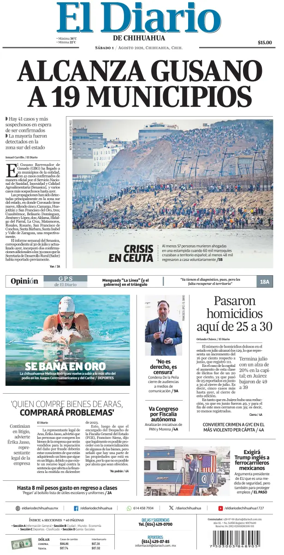 Cover of El Diario de Chihuahua