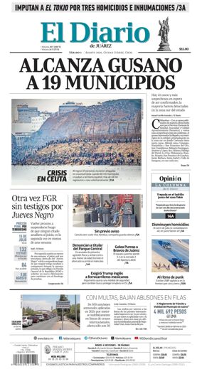 Cover of El Diario de Juarez