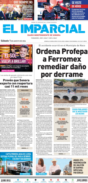 Cover of El Imparcial
