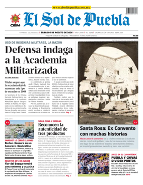 Cover of El Sol de Puebla