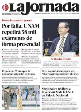 Cover of La Jornada