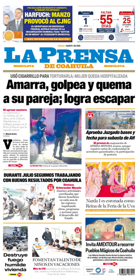 Cover of La Prensa de Coahuila