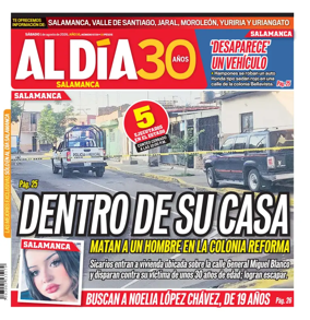 Cover of Periodico Al Dia (Salamanca)