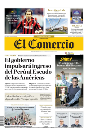 Cover of Diario El Comercio