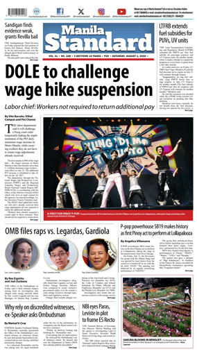 Cover of Manila Standard