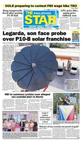 Cover of The Philippine Star