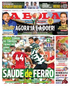 Cover of A BOLA (Portuguese)