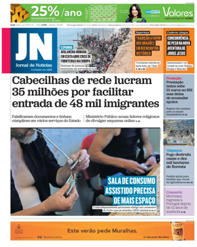 Cover of Jornal de Noticias